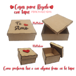 CAJA PARA REGALO CON TAPA